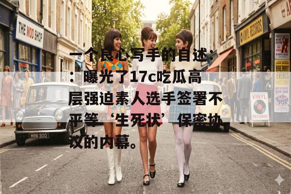 一个良心写手的自述：：曝光了17c吃瓜高层强迫素人选手签署不平等‘生死状’保密协议的内幕。